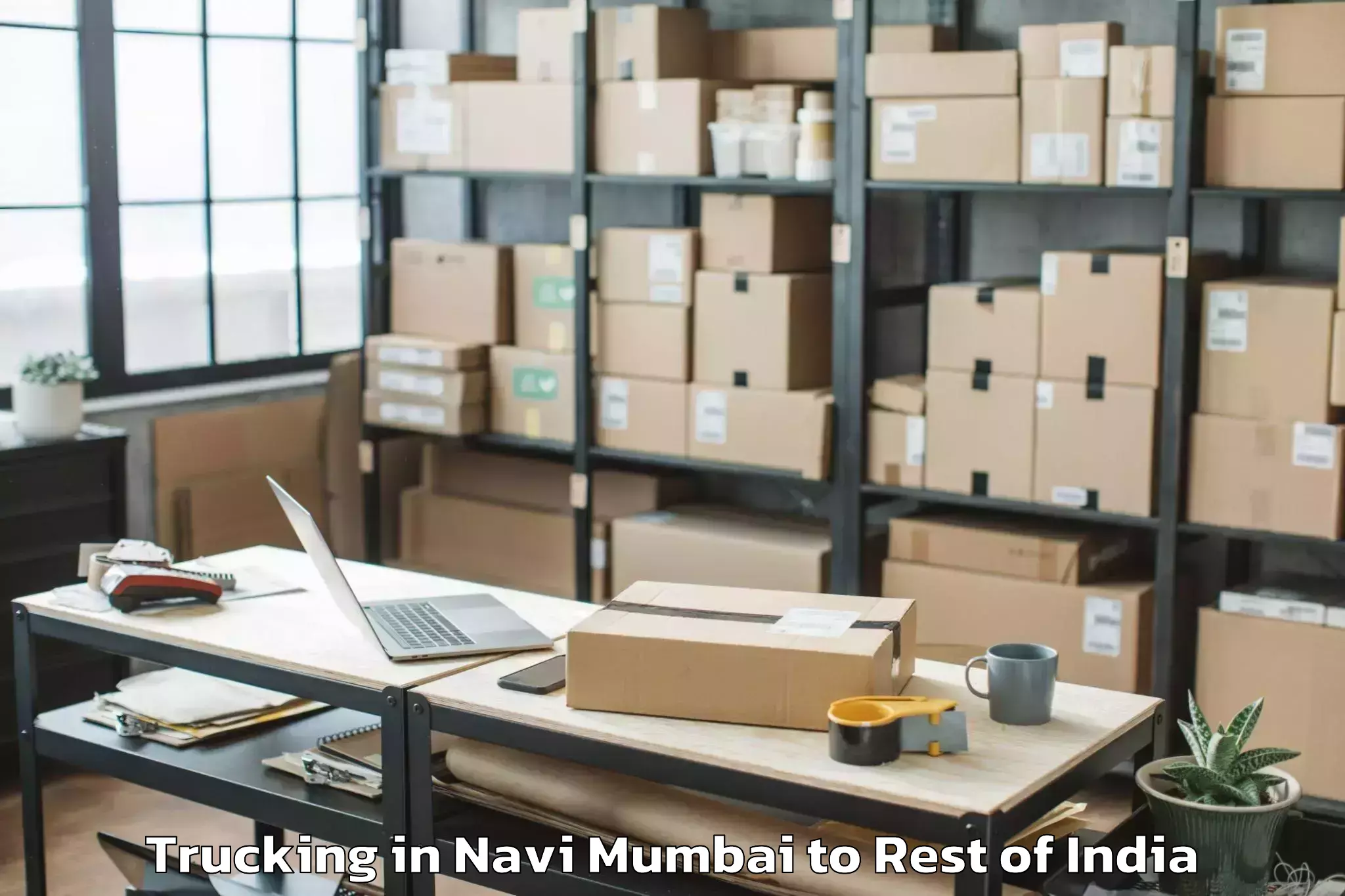 Expert Navi Mumbai to Mirzapur Pole Trucking